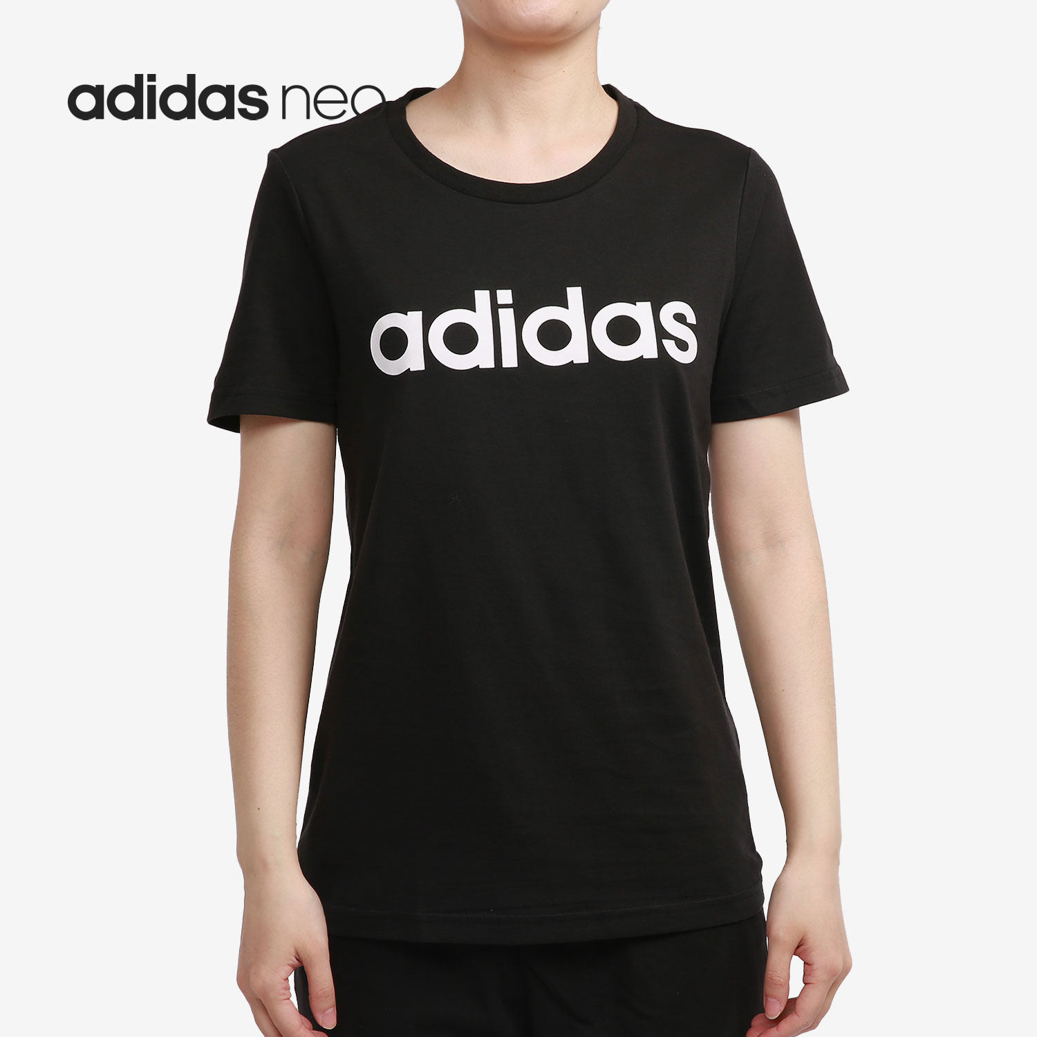 Adidas/阿迪达斯正品neo 当季新款女子休闲运动短袖T恤 GP7138