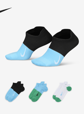 Nike/耐克正品当季新款女士针织训练船袜三双装CV2964-925