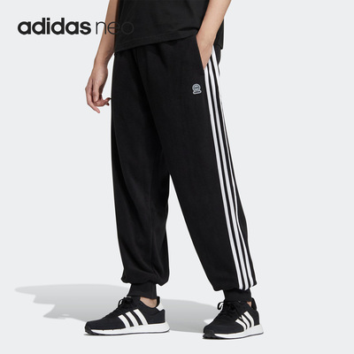 Adidas/阿迪达斯正品NEO新款男子摇粒绒束脚宽松长裤HN8738