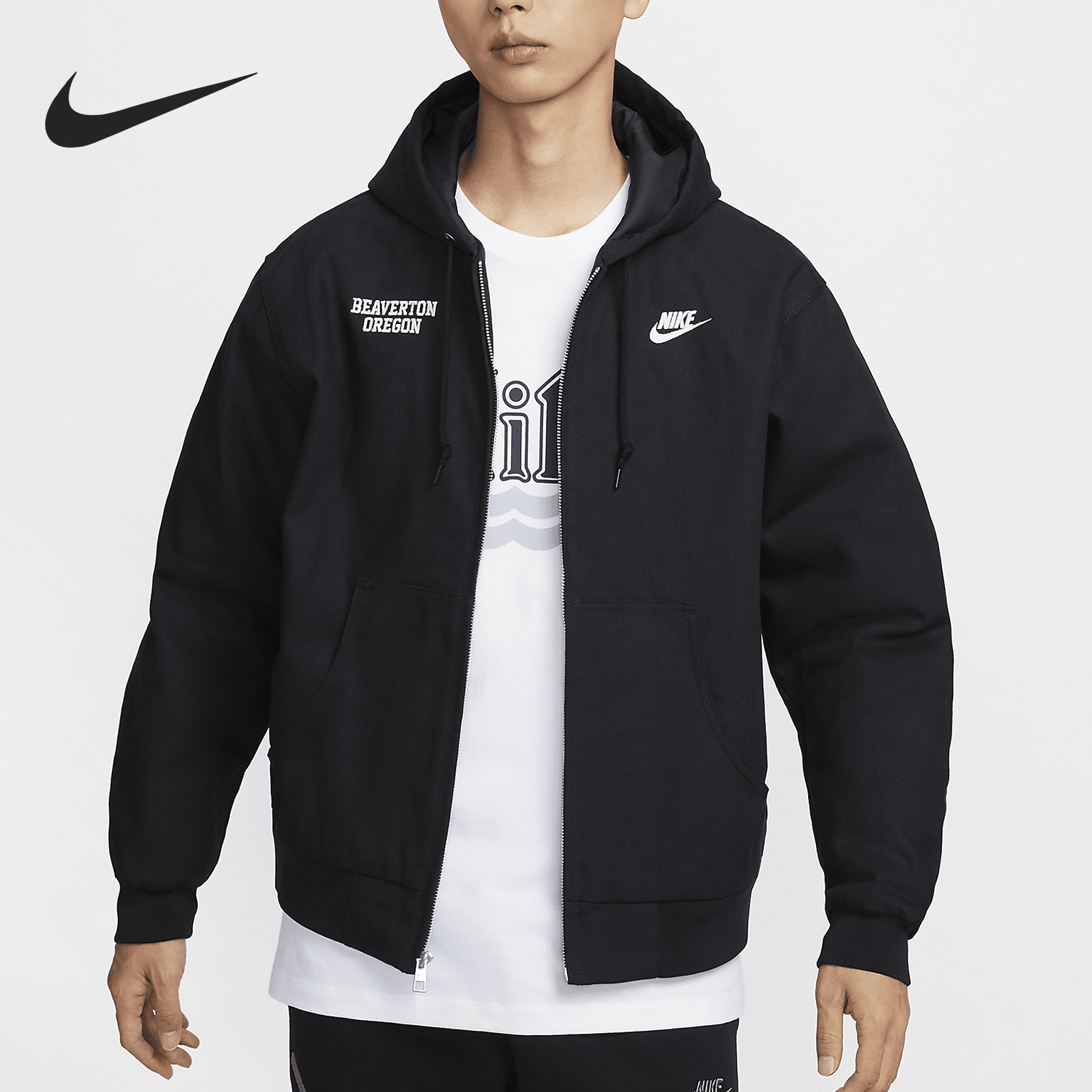 Nike/耐克正品当季新款男士运动休闲保暖连帽外套HV1738-010