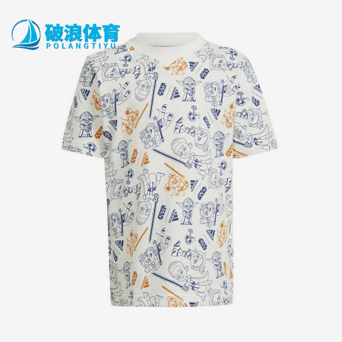 阿迪达斯儿童运动休闲短袖