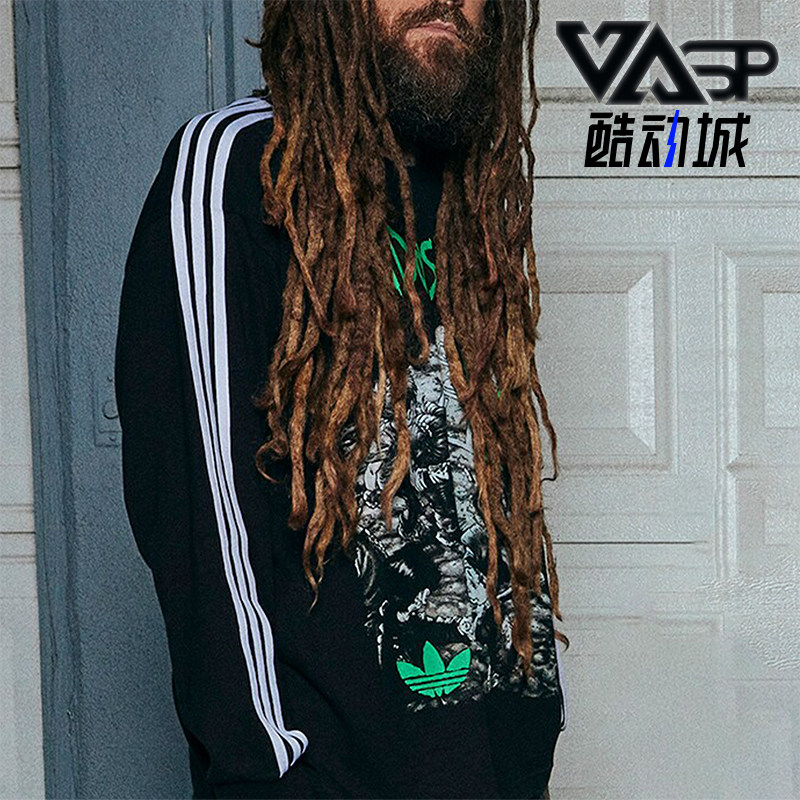 阿迪达斯男士圆领长袖T恤