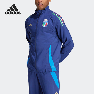 Adidas/阿迪达斯正品意大利队足球男士训练运动夹克IQ2184