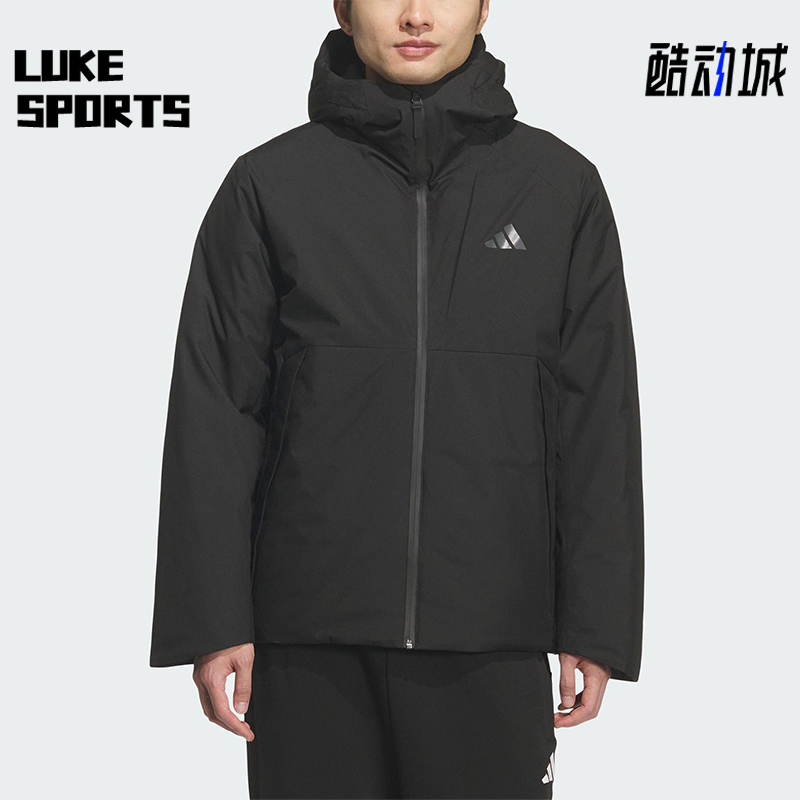 Adidas/阿迪达斯正品冬季男士新款连帽保暖运动羽绒服外套KQ5505