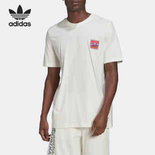 Summer Tee男子圆领T恤HC7160 阿迪达斯三叶草NEW Adidas