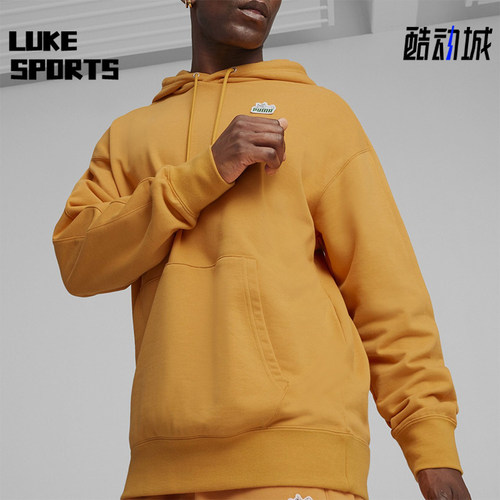 Puma/彪马正品男士休闲印花连帽运动套头卫衣外套625036-91