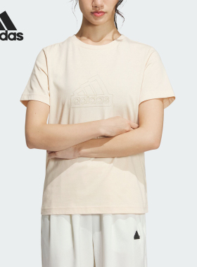 Adidas/阿迪达斯官方正品TECH BOS TEE女士宽松透气短袖T恤IM8839