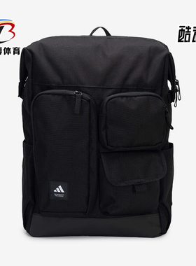 Adidas/阿迪达斯正品2025春新款男女多口袋双肩背包JL8343