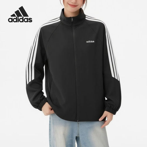 Adidas/阿迪达斯官方正品新款女士运动保暖拉链跑步外套KQ5370