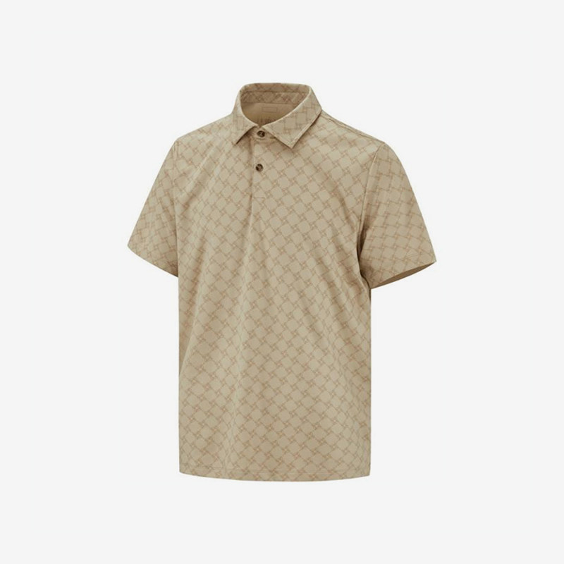 Nike/耐克正品JORDAN男士运动透气格子休闲翻领POLO衫HV1155-248