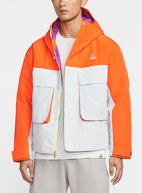 Nike/耐克正品2026春季款男士日常拼接连帽保暖棉服FV8682-820