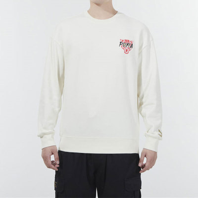 Puma/彪马正品虎年新年款男女圆领运动休闲套头衫536574-93
