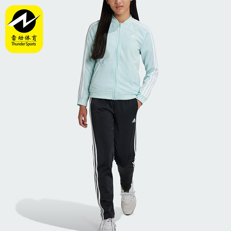 Adidas/阿迪达斯正品春秋大童运动训练休闲长袖长裤套装IZ3459