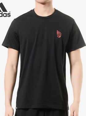 Adidas/阿迪达斯 男子DAMETIME圆领短T恤 DU6719