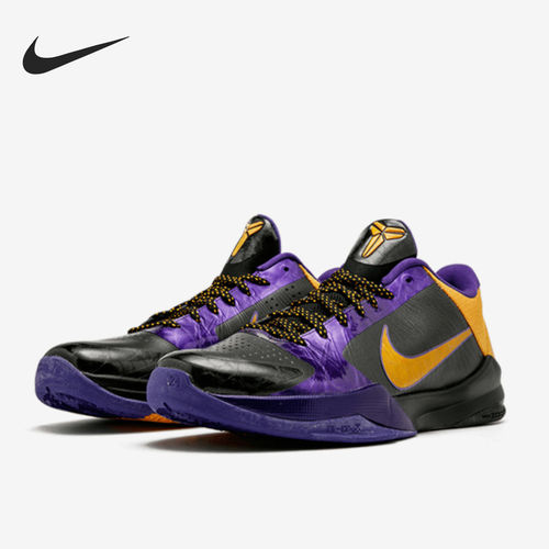 Nike耐克正品Kobe 5低帮系带缓震耐磨轻便防滑篮球鞋386429-071