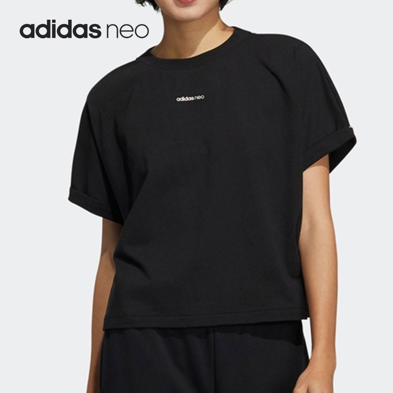 阿迪达斯NEO女子运动短袖T恤