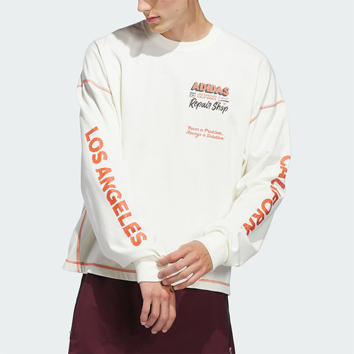 Adidas/阿迪达斯正品三叶草WILSHIRELST-SHIRT经典长袖T恤JX6142