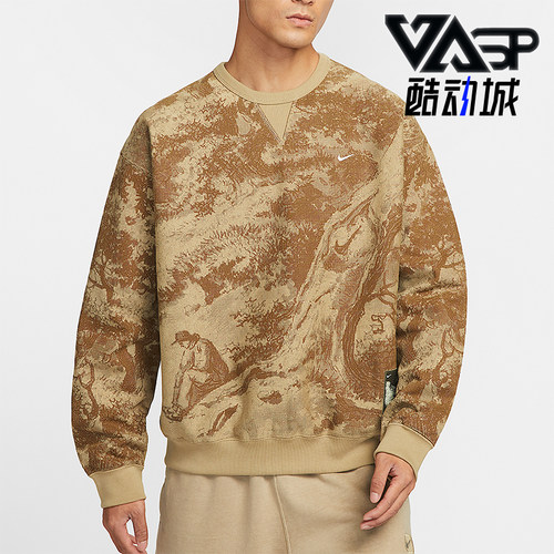 Nike/耐克正品Solo Swoosh男士休闲时尚圆领针织卫衣HV4119-297