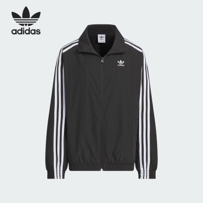 Adidas/阿迪达斯正品三叶草大童简约梭织立领经典外套JM4679