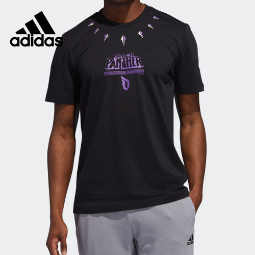 Adidas/阿迪达斯正品漫威联名男子篮球运动短袖T恤 FM2811