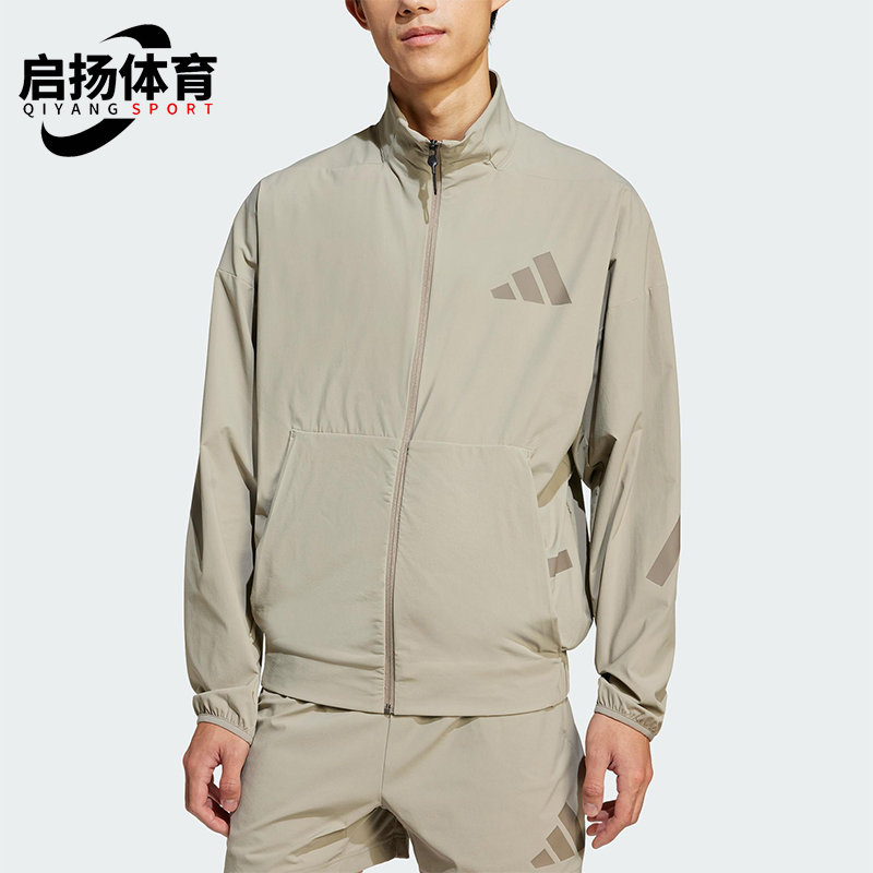 Adidas/阿迪达斯正品新款男士经典立领梭织训练运动夹克JN9028