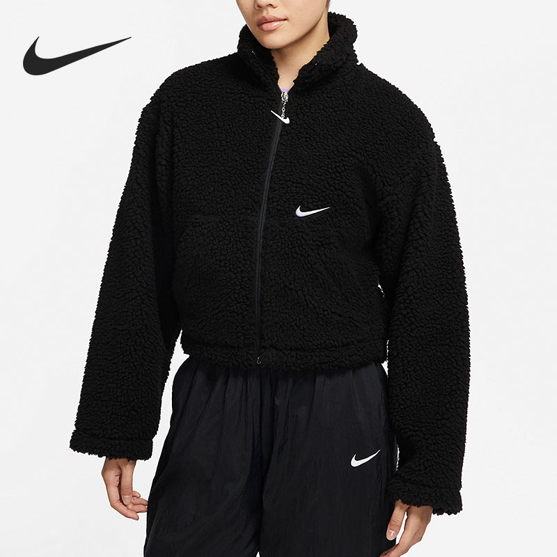 耐克女子羊羔绒夹克外套