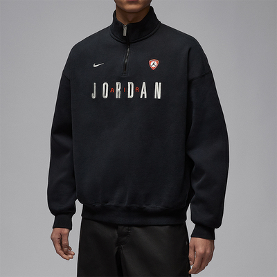 Nike/耐克正品JORDAN男士休闲立领刺绣复古运动卫衣IF1817-010