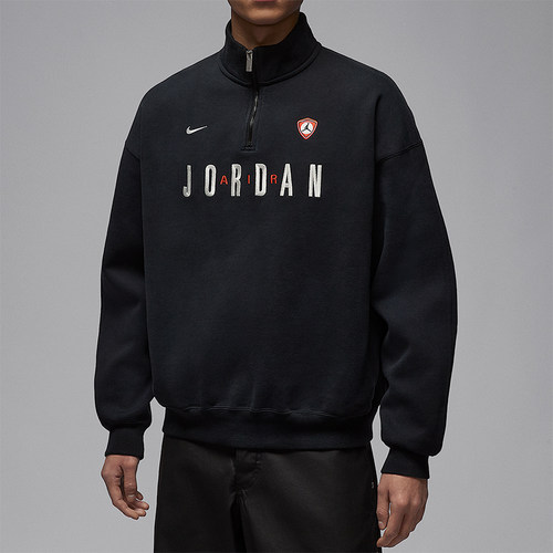 Nike/耐克正品JORDAN男士休闲立领刺绣复古运动卫衣IF1817-010