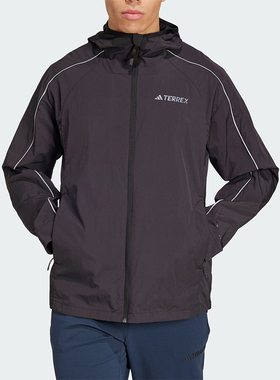 Adidas/阿迪达斯正品新款男士户外防晒运动连帽外套JG5708