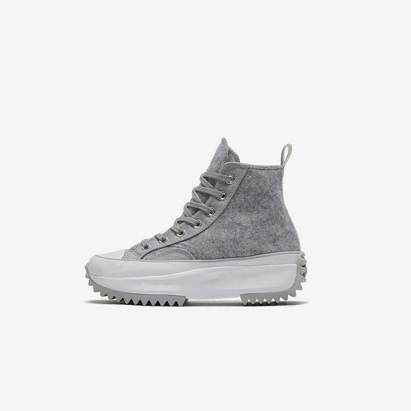 Converse匡威 Runstar厚底增高冬季加绒保暖黑色休闲鞋 169437C