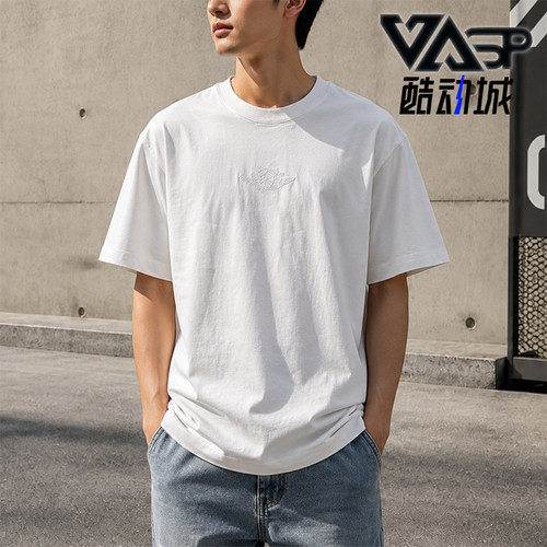 Nike/耐克正品JORDAN男士透气运动休闲简约短袖T恤DX5783-100