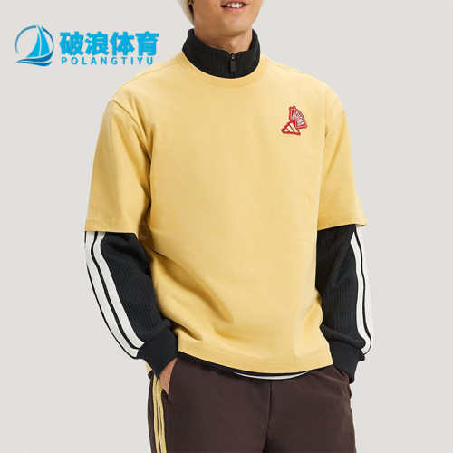 Adidas/阿迪达斯正品2025男女运动圆领套头宽松休闲短袖KQ5099
