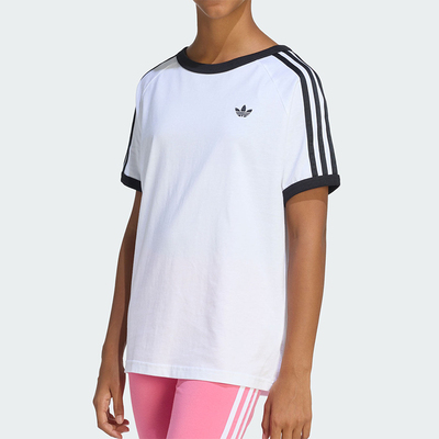 Adidas/阿迪达斯正品三叶草大童圆领运动休闲针织耐穿短袖KE0920