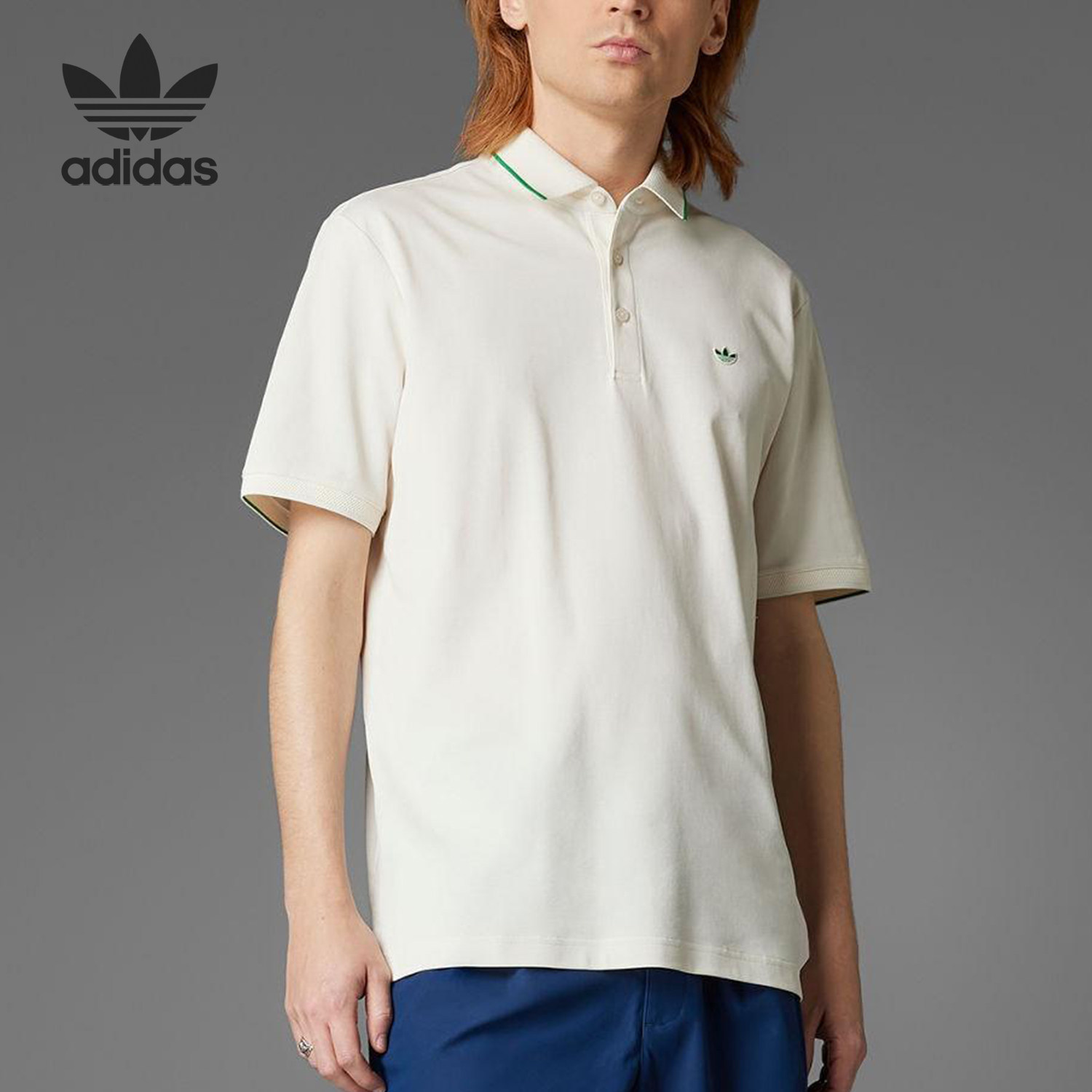 Adidas/阿迪达斯官方正品三叶草男士运动透气翻领POLO衫JH3861,运动服/休闲服装,运动POLO衫,淘宝优惠券,粉丝福利购,淘宝优惠卷