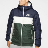 耐克正品 休闲男子时尚 潮流运动保暖棉服连帽外套 Nike BV4684 451