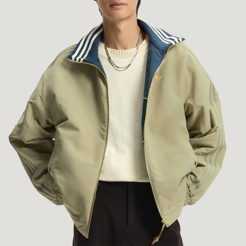 Adidas/阿迪达斯正品三叶草男士保暖复古新年款双面棉服KT0640