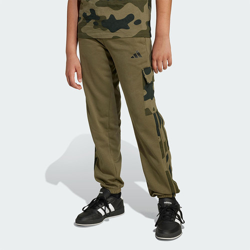 Adidas/阿迪达斯正品J CAMO 3S CGO P大童针织复古训练长裤JN2218