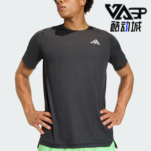 Adidas/阿迪达斯正品夏季男士休闲跑步运动短袖圆领短袖T恤JZ7761
