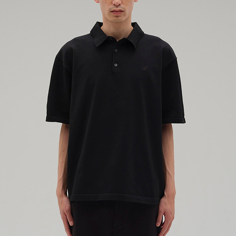 New Balance/NB正品夏季新款男子户外休闲短袖POLO衫AMT45007-BK