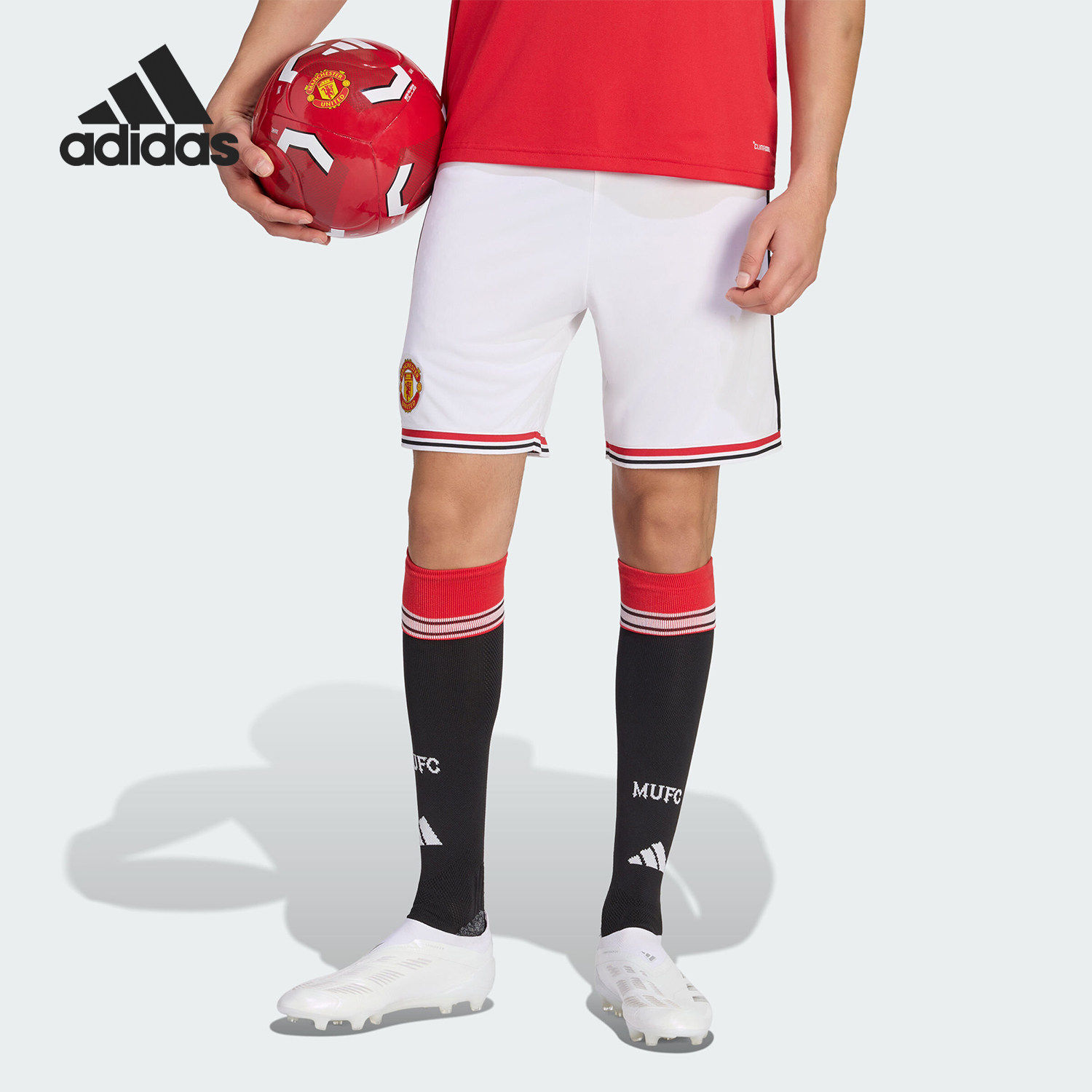 Adidas/阿迪达斯官方正品曼联主场球迷版男士足球运动短裤KA6872