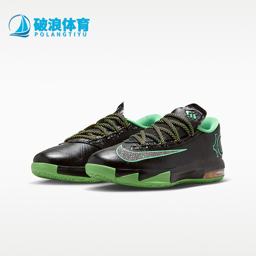 Nike/耐克正品KD 6 GS女子大童轻便缓震低帮弹力篮球鞋IU1286-001