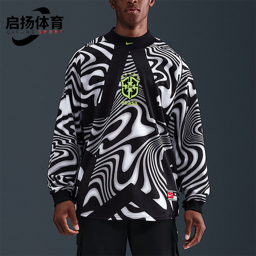 Nike/耐克正品2025男士运动圆领套头耐穿时尚足球上衣IO0795-010