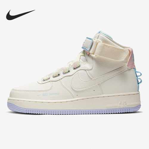 Nike/耐克正品Air Force 1 AF1女子运动高帮板鞋CQ4810-111