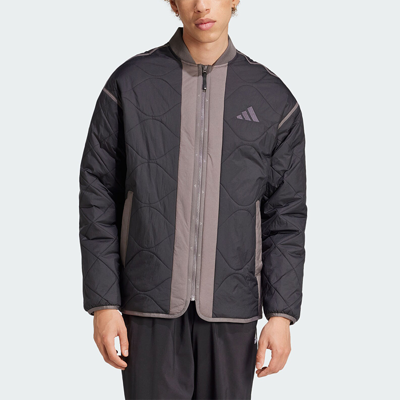 阿迪达斯男士保暖宽松棉服