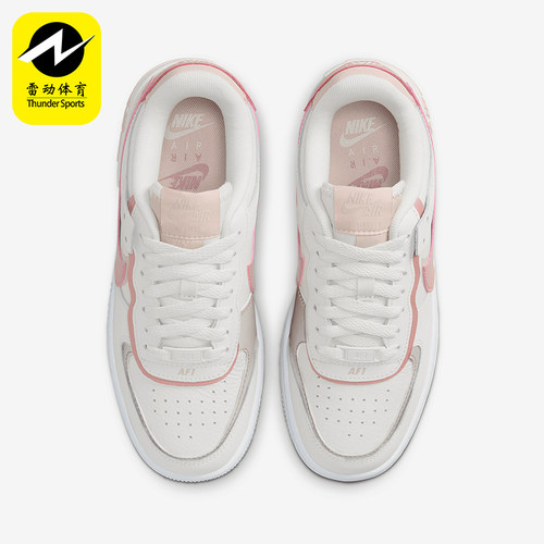 Nike/耐克正品Air Force 1女士轻便经典透气厚底板鞋DZ1847-001