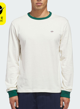 Adidas/阿迪达斯正品三叶草男女休闲圆领套头运动长袖上衣JM7456