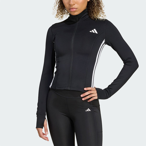 Adidas/阿迪达斯正品2026春季款女士日常立领印花修身外套KB7843