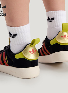 Adidas/阿迪达斯正品三叶草小童经典贝壳头日常运动鞋KH5696