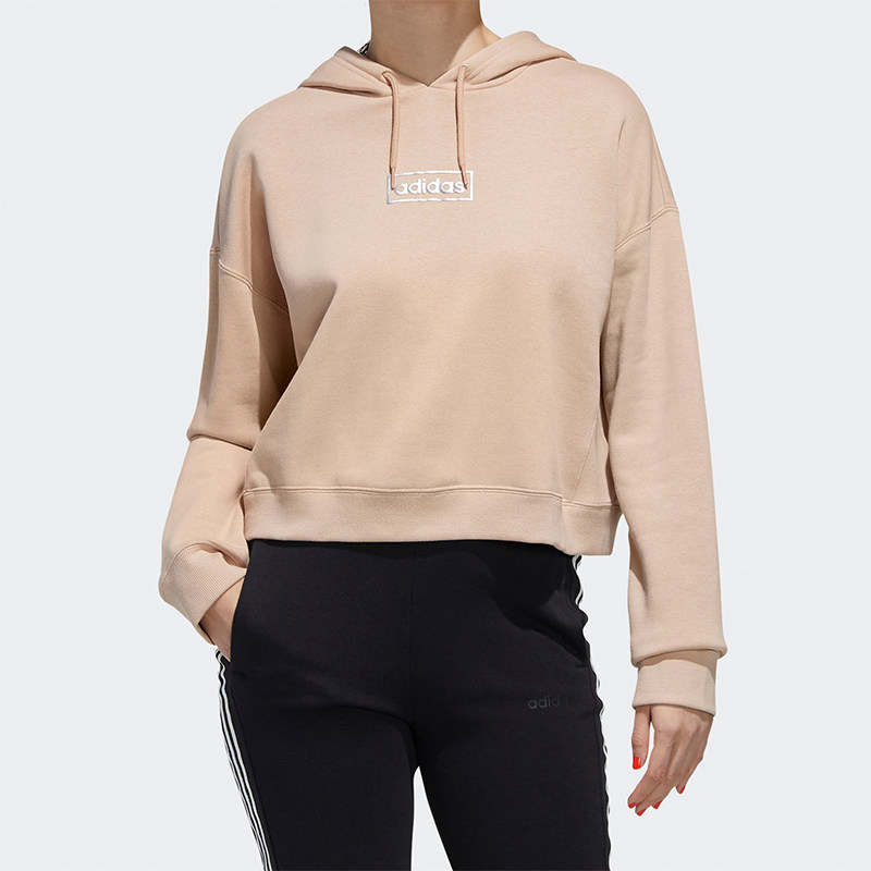 Adidas/阿迪达斯正品Neo女士套头宽松休闲时尚连帽运动卫衣FP7406