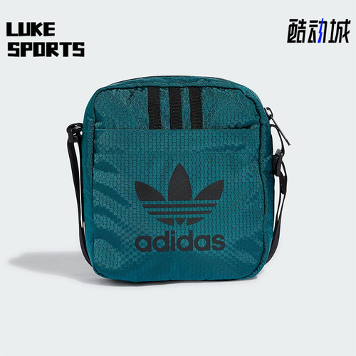 Adidas/阿迪达斯正品三叶草新款男女款经典复古拉链斜跨包IX7524